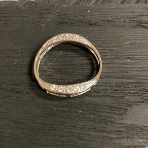 Silver tone & Rhinestones Slide